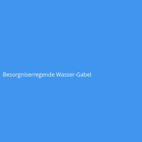 Besorgniserregende Wasser-Gabel